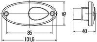 Sānu gabarītlukturis - 2PS 964 295-001