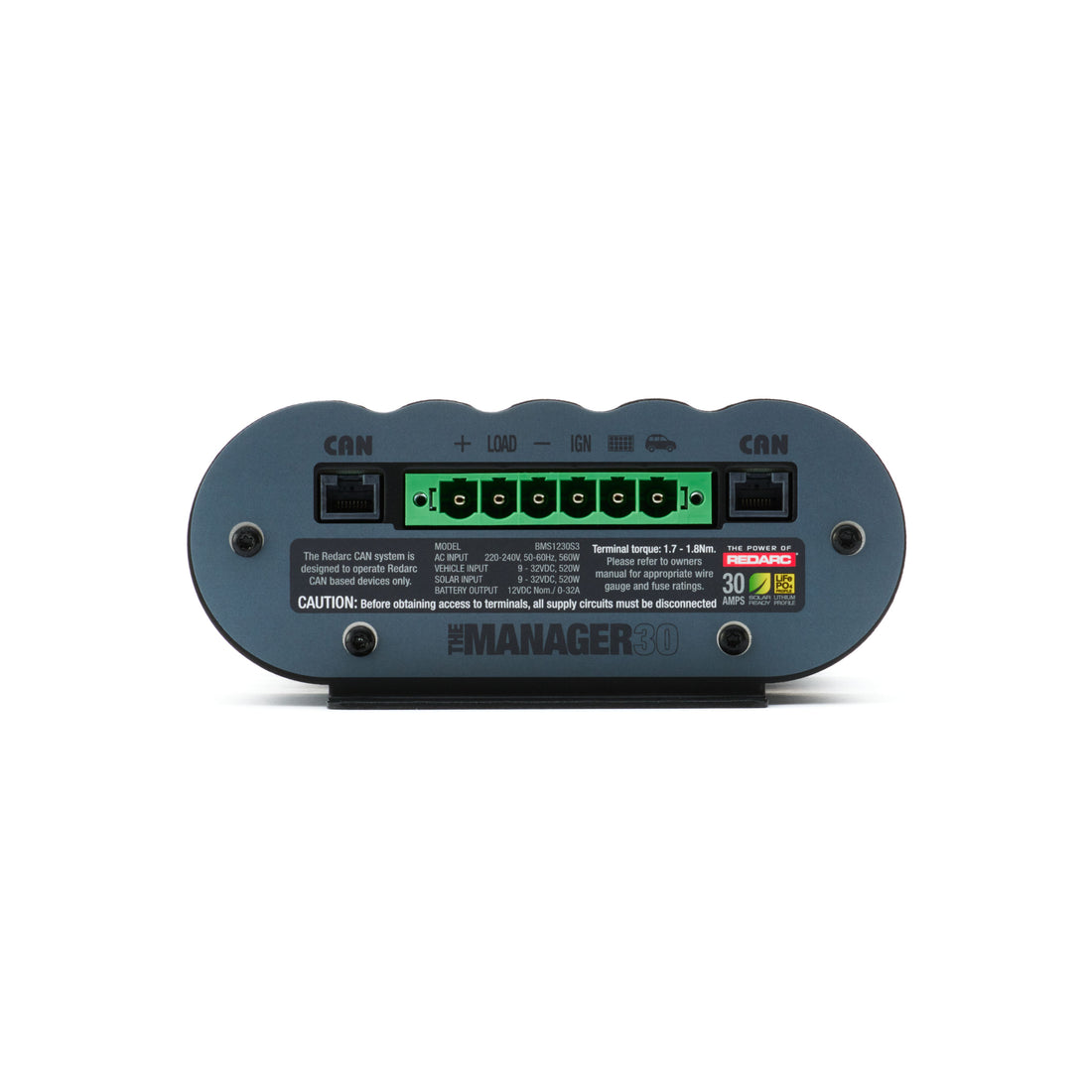 The Manager30 Battery Management System with UK AC Plug - BMS1230S3-UK