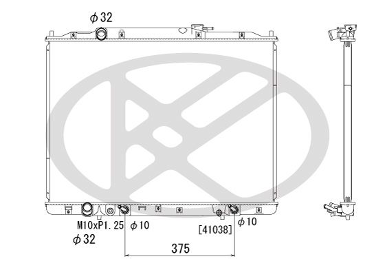 Motora dzesēsanas radiators - PL082229