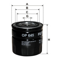 Eļļas filtrs - OP 645