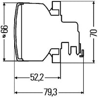 Aizmugurējais lukturis - 2SB 009 001-157