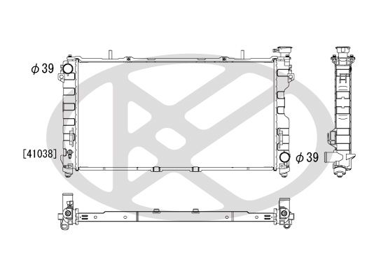 Motora dzesēsanas radiators - PL331840