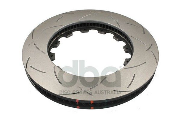 5000 series - Crossed Drilled & Slotted 2-Piece Black Hat - Right Hand - DBA52068BLKRXS