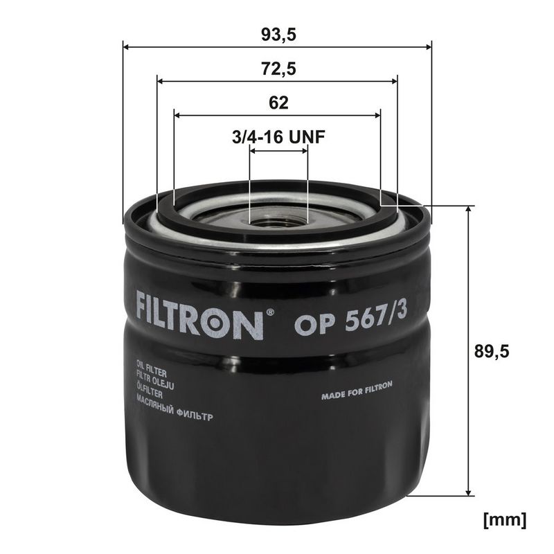 Eļļas filtrs - OP 567/3