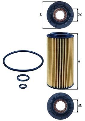 Eļļas filtrs - OX 179D