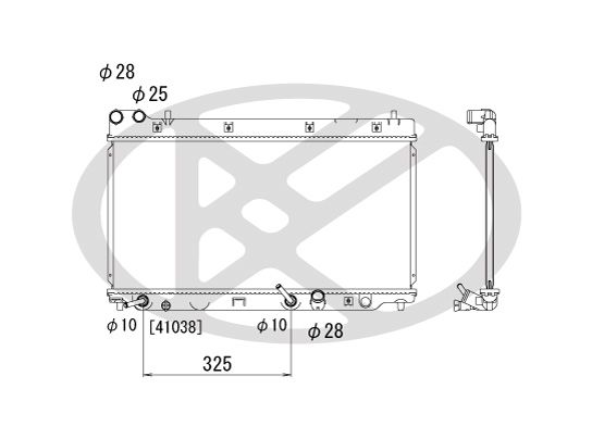 Motora dzesēsanas radiators - PL081815