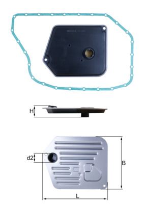 Hydrauliikkasuodatin, automaattivaihteisto - HX 268D