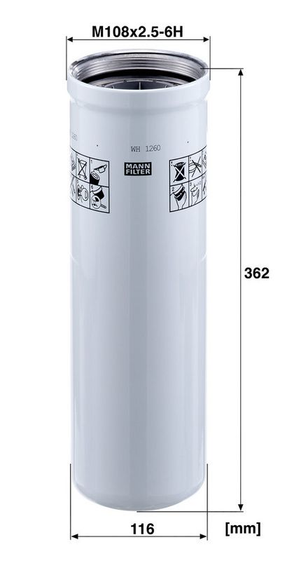 Öljynsuodatin - WH 1260