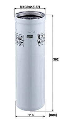 Öljynsuodatin - WH 1260
