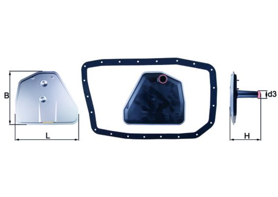 Hidraulikas filtrs, Automātiskā pārnesumkārba - HX 162D