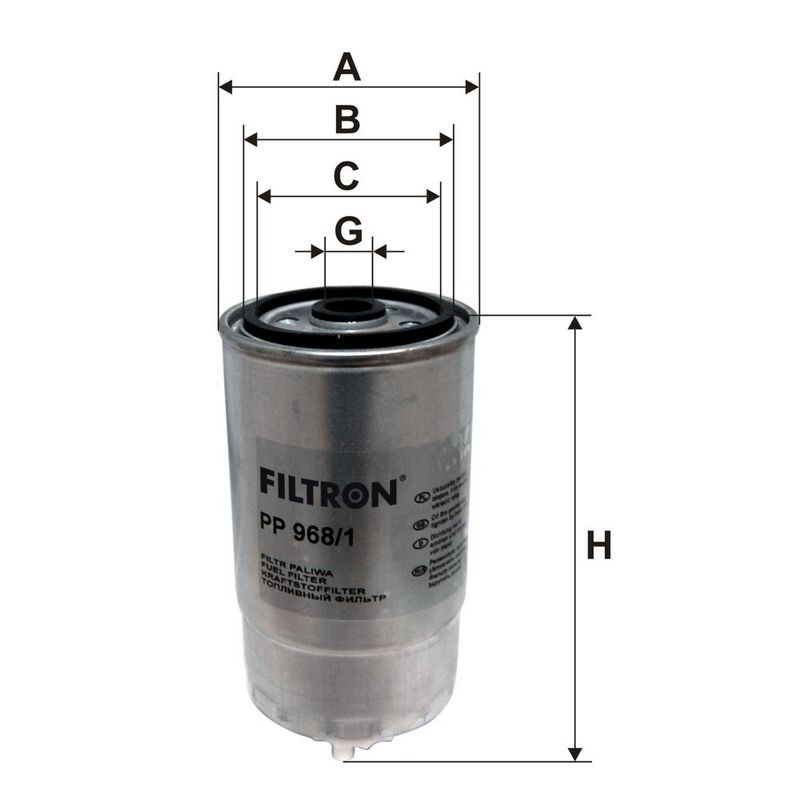 Degvielas filtrs - PP 968/1