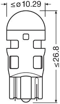 Kvēlspuldze, Gabarītlukturis - 2827DYP-02B