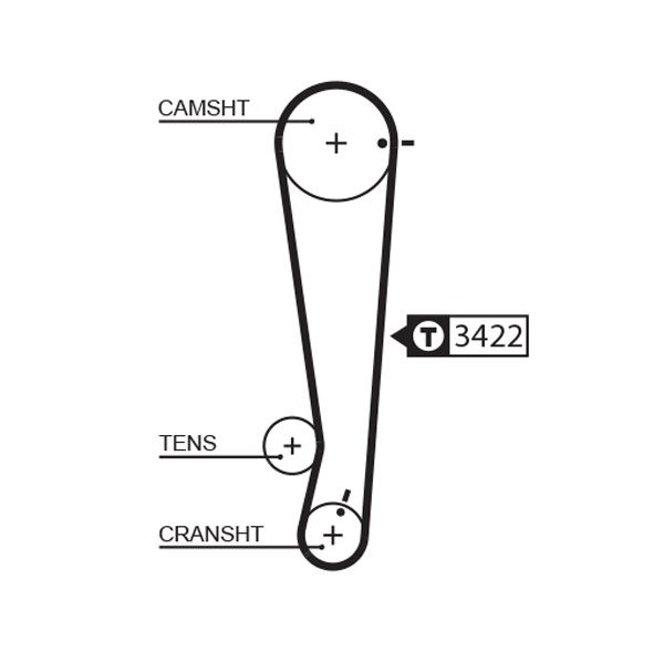 Zobsiksnas komplekts - K015511XS