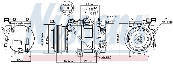 Kompressori, ilmastointilaite - 890151