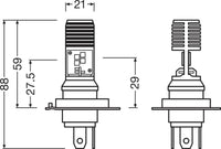 Polttimo, ajovalo - 64185DWESY-1HB