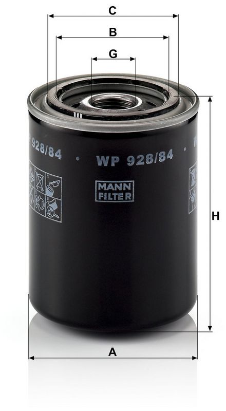 Eļļas filtrs - WP 928/84