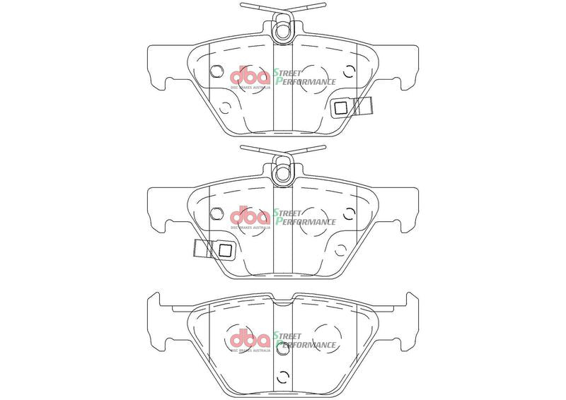 Brake Pads Street Performance | Rear Axle - DB2398SP