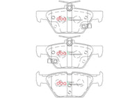 Brake Pads Street Performance | Rear Axle - DB2398SP