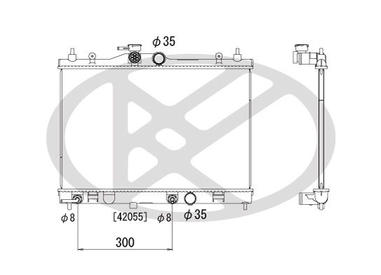 Motora dzesēsanas radiators - PL021810R