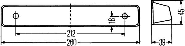 Numurzīmes apgaismojuma lukturis - 2KA 001 610-001