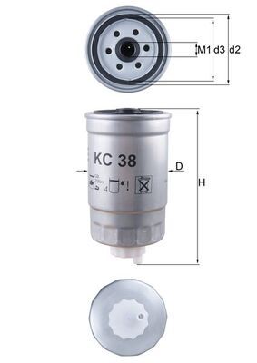 Degvielas filtrs - KC 38