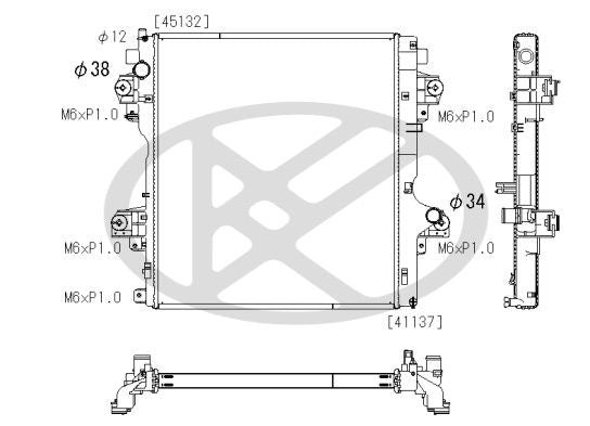 Motora dzesēsanas radiators - PL013481