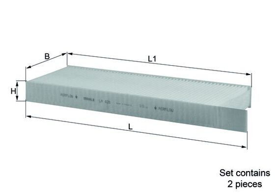 Salona filtrs - LA 428/S