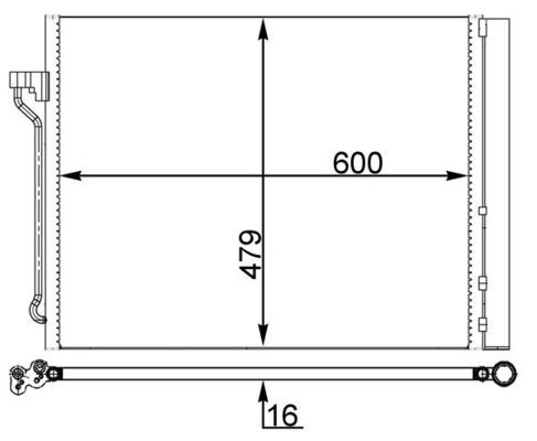 Lauhdutin, ilmastointilaite - AC 463 000S