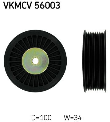 Celiņu siksnas rullītis - VKMCV 56003