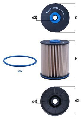 Degvielas filtrs - KX 567D