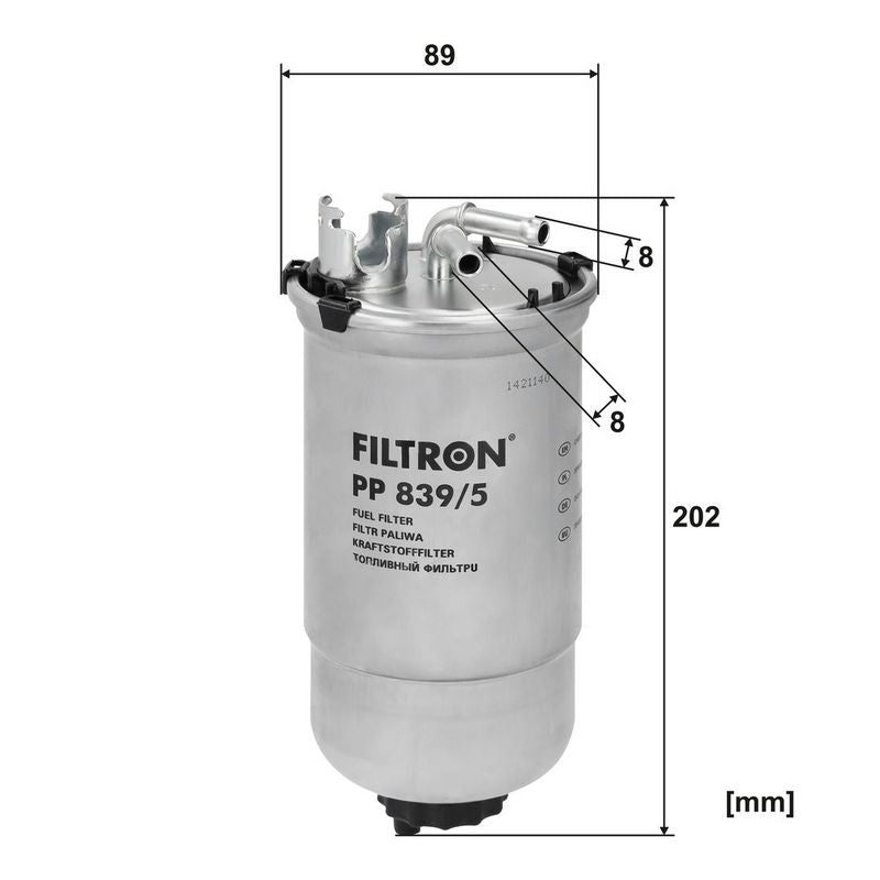 Degvielas filtrs - PP 839/5