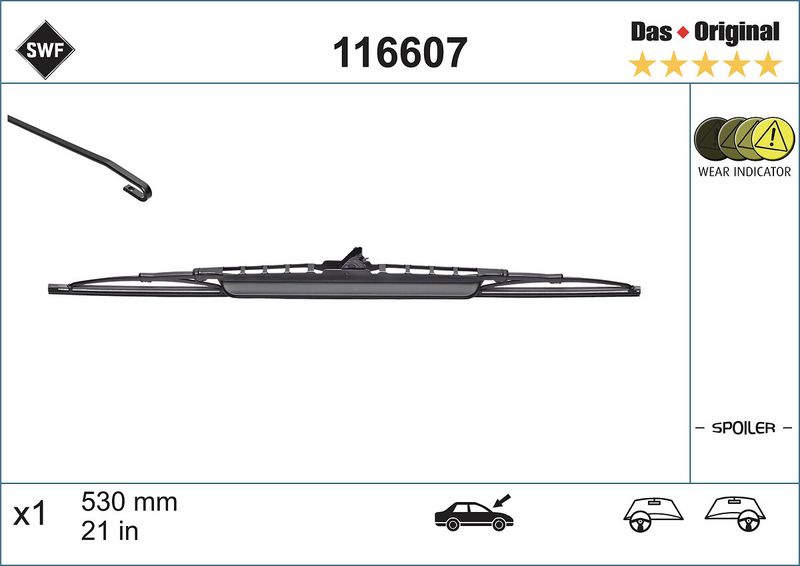 Stikla tīrītāja slotiņa - 116607