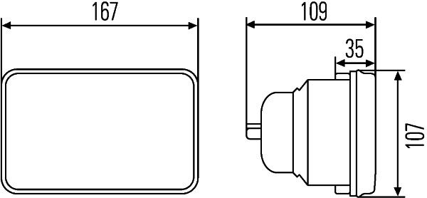 Luktura ieliktnis, Tālās gaismas lukturis - 1KB 003 177-061