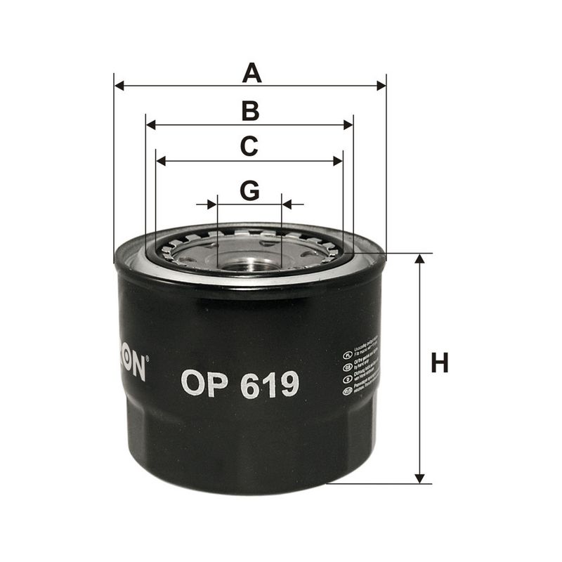 Eļļas filtrs - OP 619