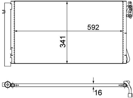 Lauhdutin, ilmastointilaite - AC 414 001S