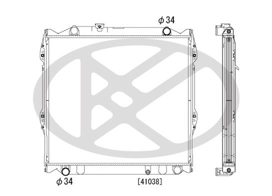 Motora dzesēsanas radiators - PL010665