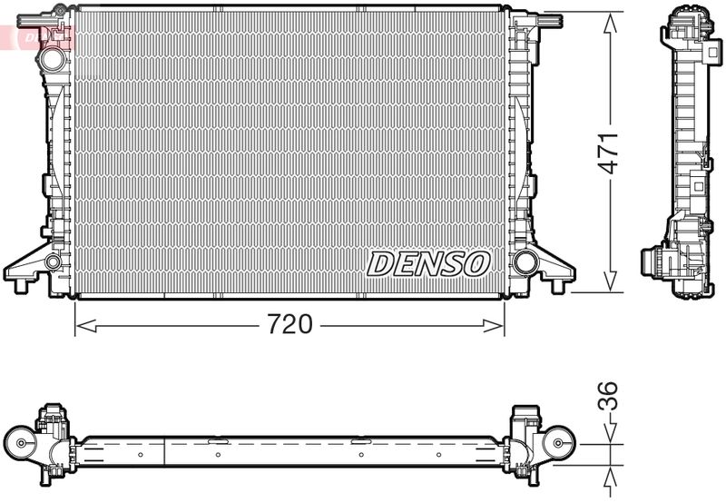 Motora dzesēsanas radiators - DRM02047