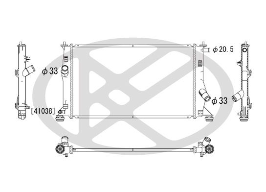 Motora dzesēsanas radiators - PL061913R