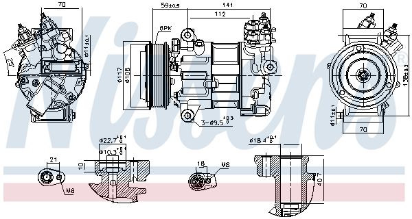 Kompressori, ilmastointilaite - 890790