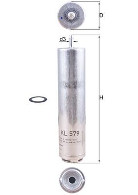 Degvielas filtrs - KL 579D