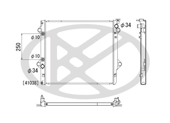 Motora dzesēsanas radiators - PL011846R