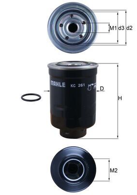 Degvielas filtrs - KC 261D
