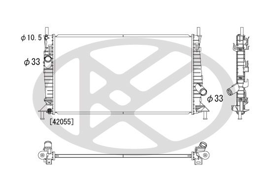 Motora dzesēsanas radiators - PL061816