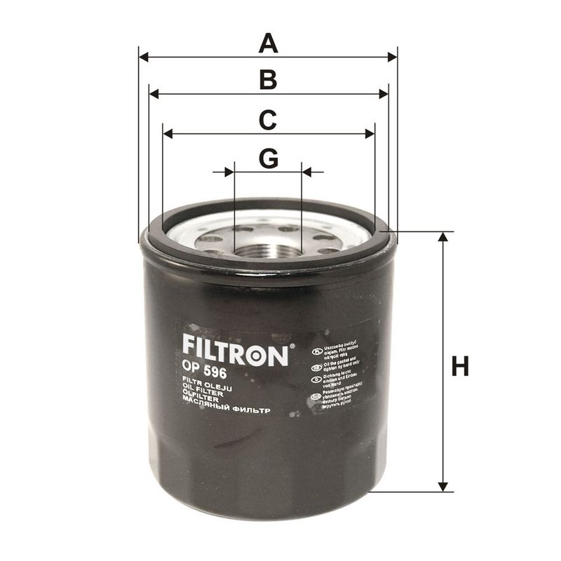 Eļļas filtrs - OP 596