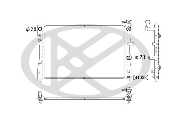 Motora dzesēsanas radiators - PL031940R