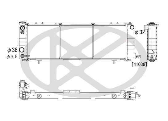 Motora dzesēsanas radiators - PL330945