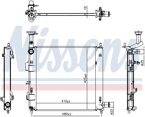 Jäähdytin,moottorin jäähdytys - 607198