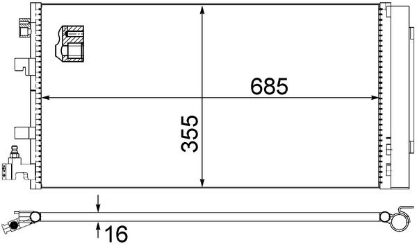 Lauhdutin, ilmastointilaite - AC 630 000S