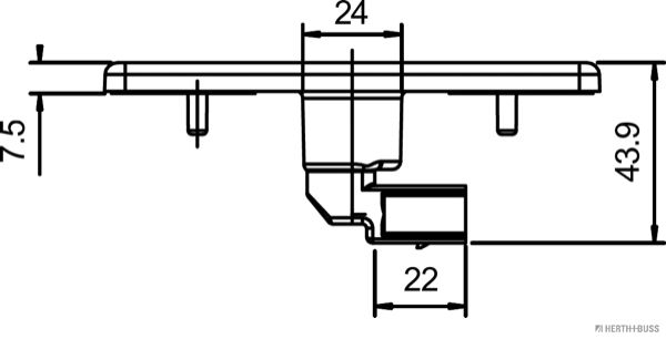 Sānu gabarītlukturis - 82710200