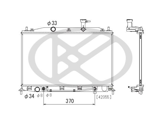 Motora dzesēsanas radiators - PL812387